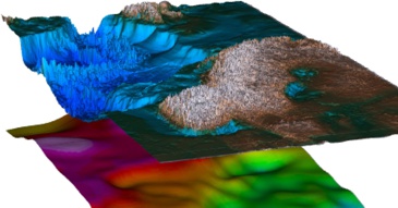 Mapa gravitačního pole změřená družicí GOCE